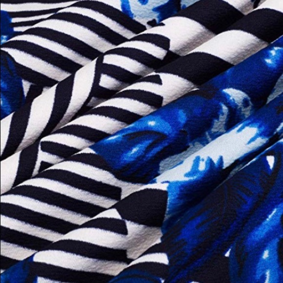 Vintage Vibe Bodycon Midi Short Sleeve Floral Dress Homeyee Spring/Summer Small - Picture 6 of 7